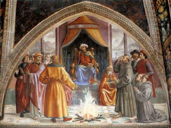 St Francis cycle, Test of Fire before the Sultan